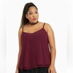 Torrid Double Layered Chiffon Cami